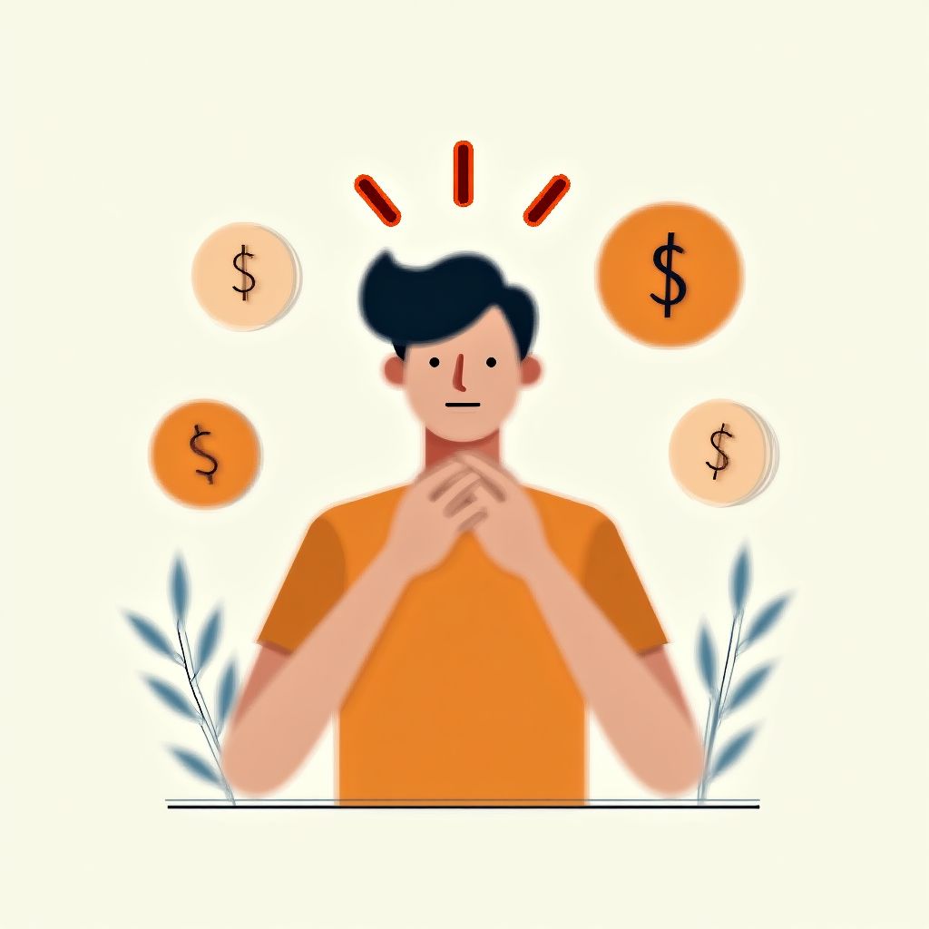Icono de menos estrés financiero